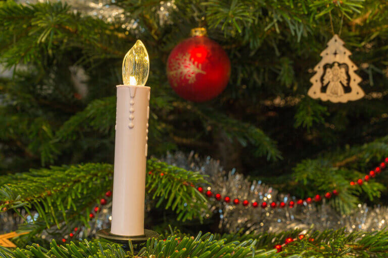 bougies de noël sans fil