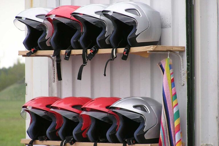casque de moto jet