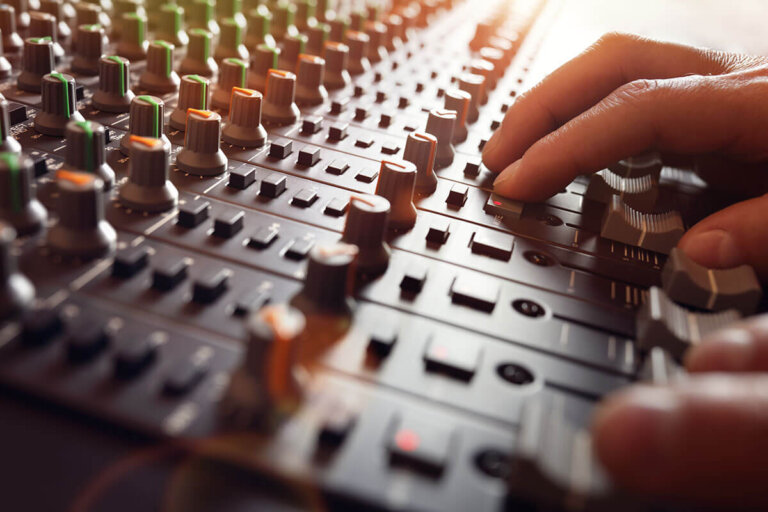 console de mixage