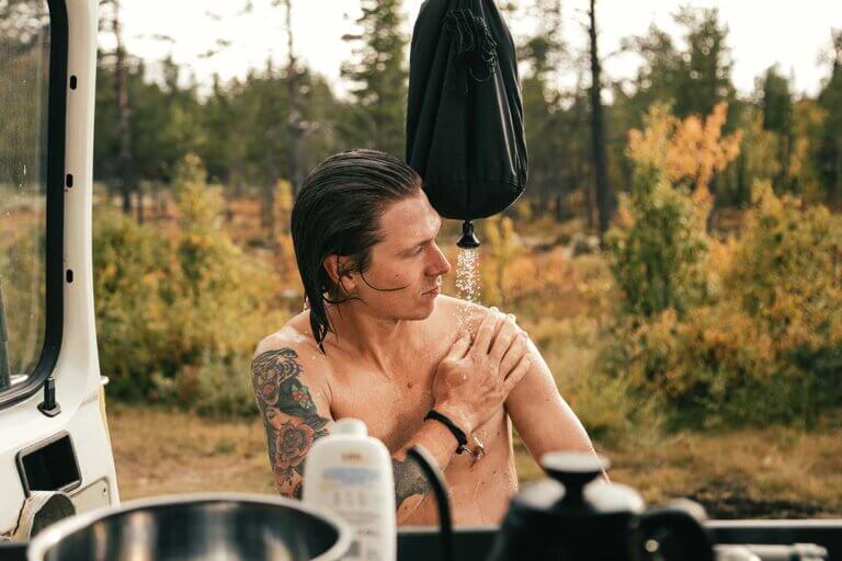 douche de camping