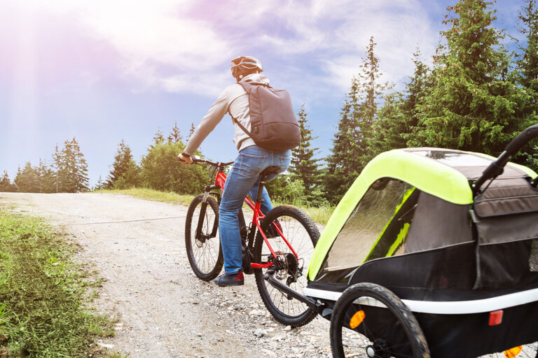 remorque de vélo pour enfant